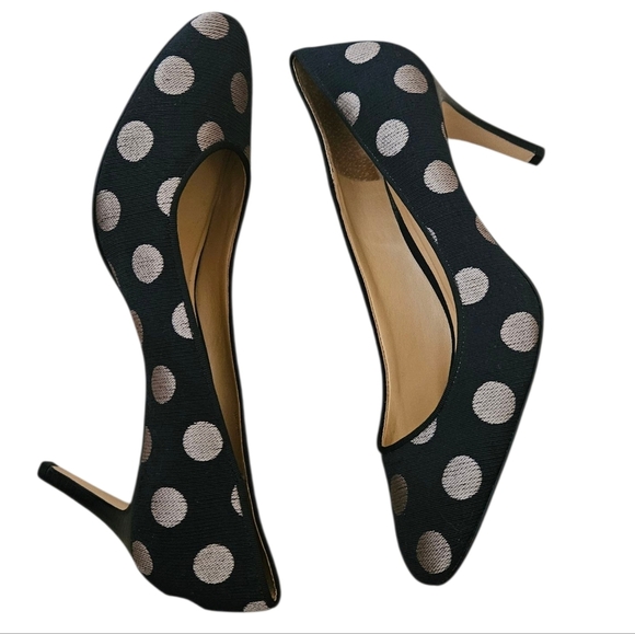 Talbots Polka Dot Pumps Women 10.5M - Picture 1 of 5